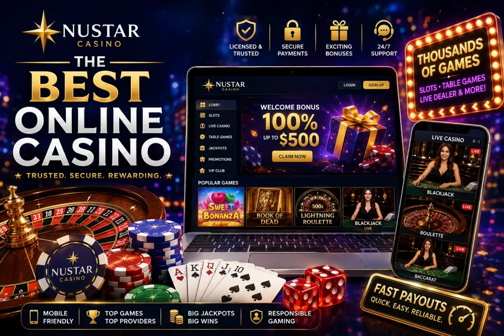 Vibrant online casino promotion banner