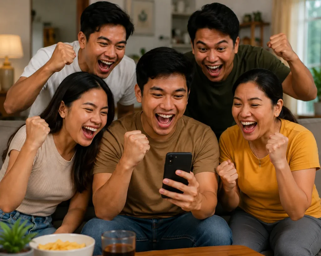 nustar Celebrating together in the living room nustar Celebrating together in the living room