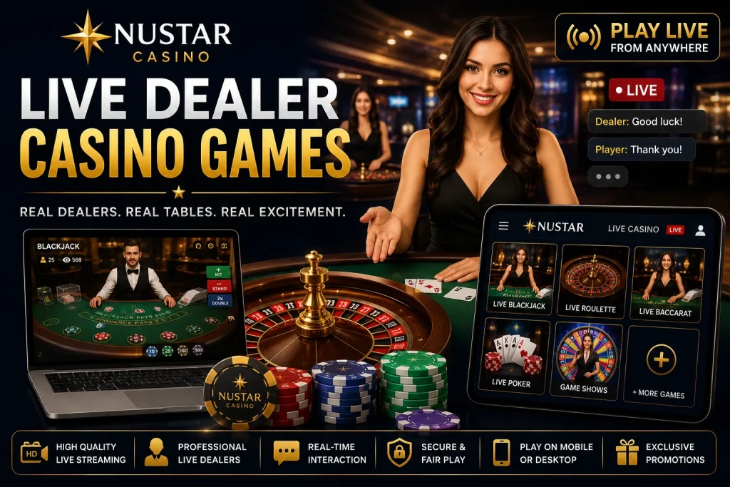 nustar Live dealer casino excitement online